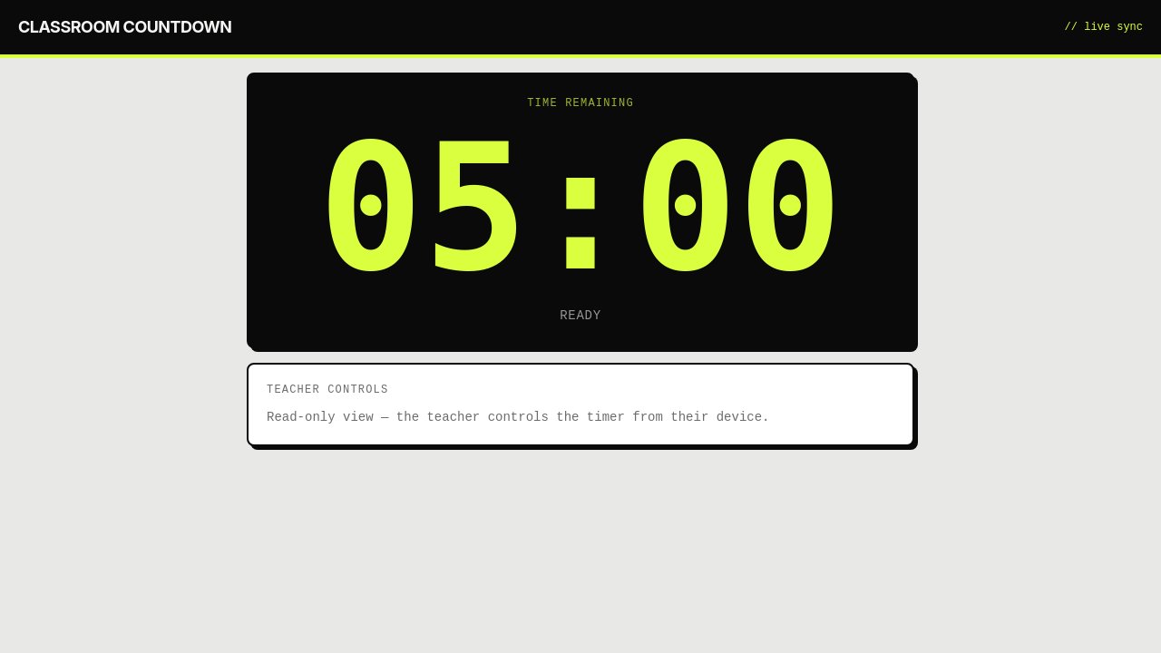 class-countdown-timer
